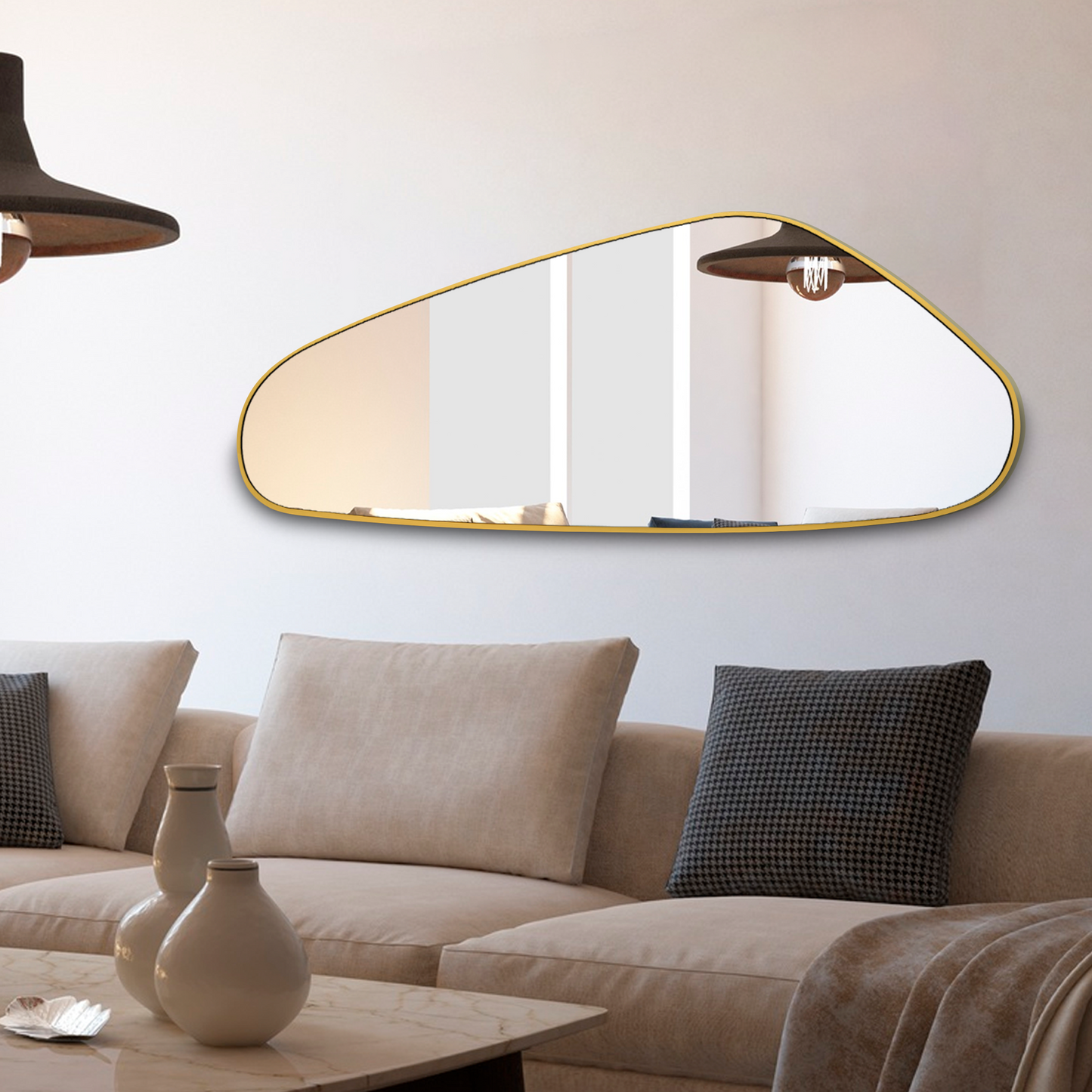 asymmetrical mirror