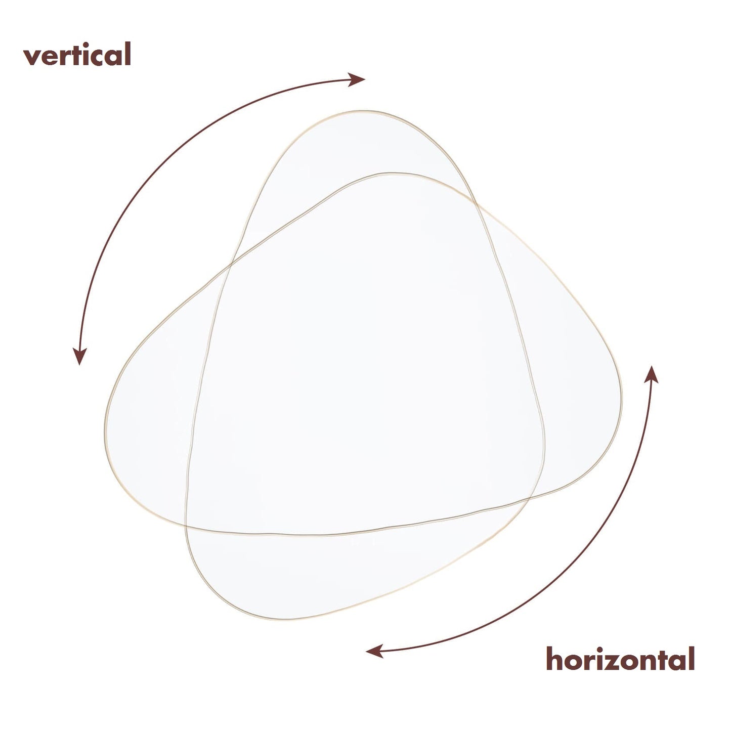 asymmetrical mirror