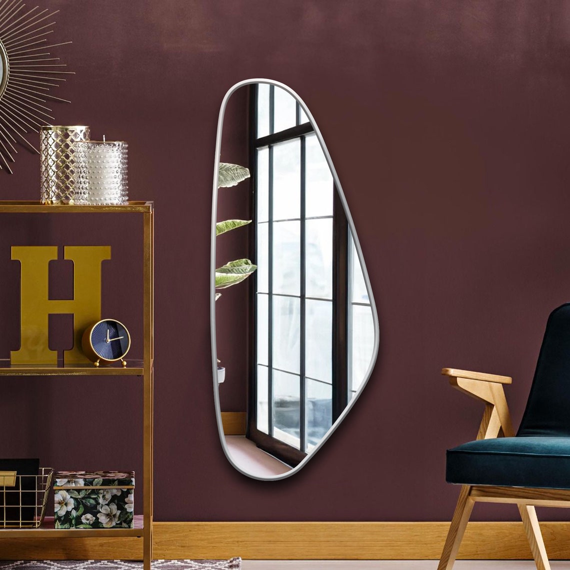 asymmetrical mirror